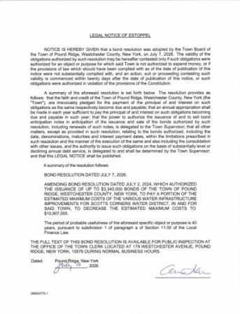 Legal Notice of Estoppel