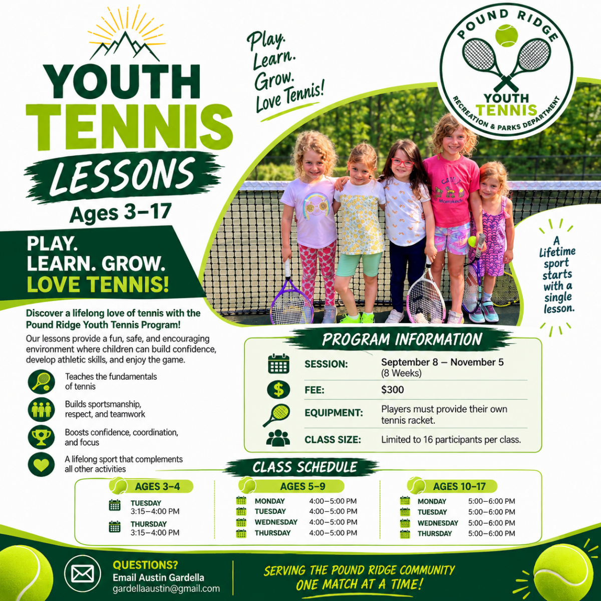 Youth Fall Tennis