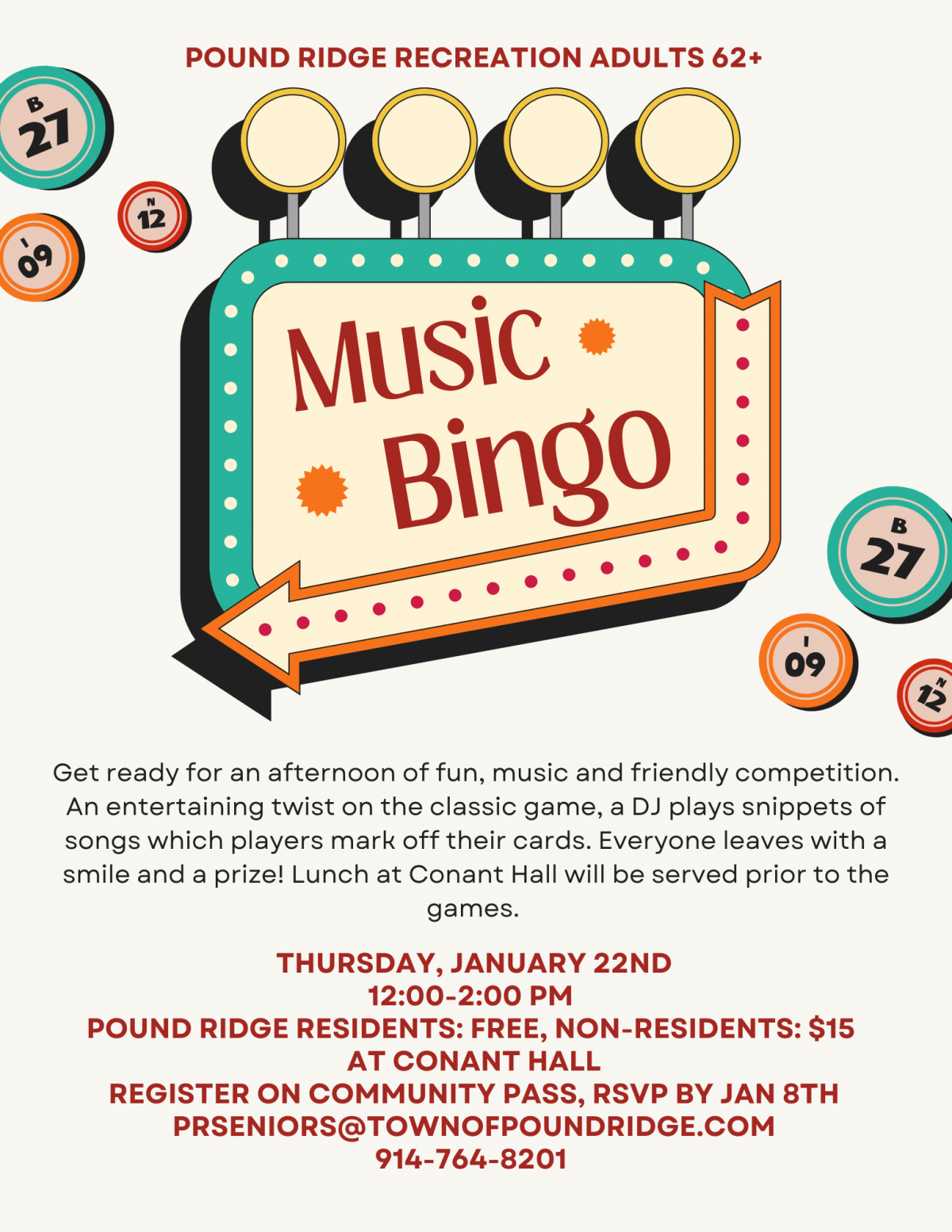 Music Bingo & Lunch